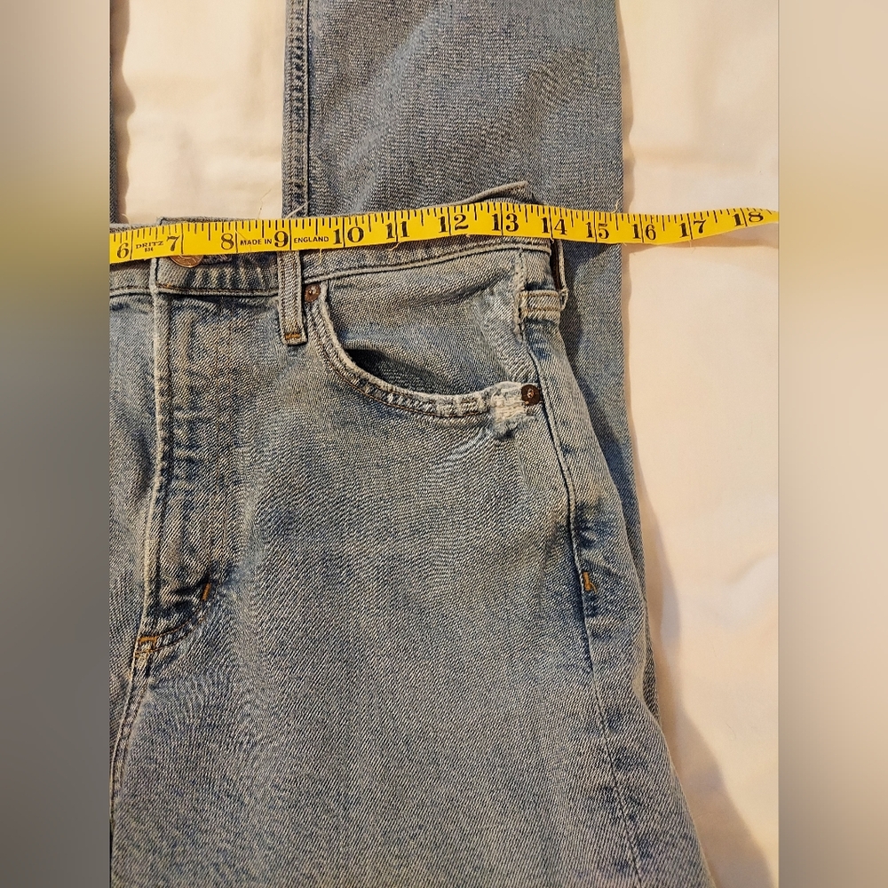 Agolde Wilder Light Wash Straight Leg Cropped Jeans - 27 - GUC - Picture 5 of 10
